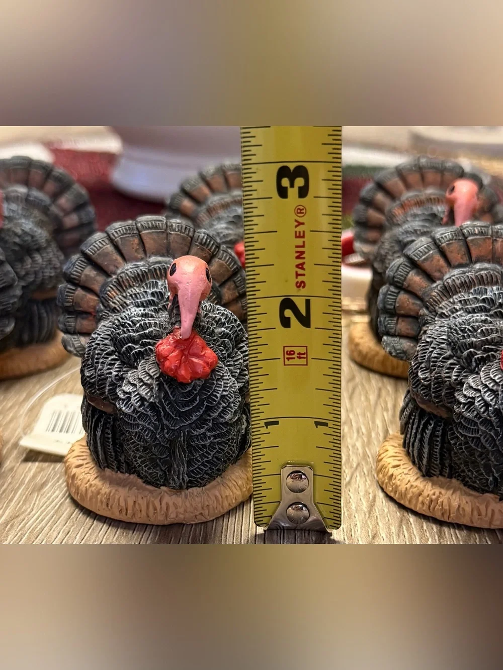 Vintage Turkey Napkin Rings Set 6 Dayton's MarshallField's Hudson's Thanksgiving